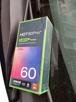 New Infinix Hot 60 Pro+ 256 GB Black