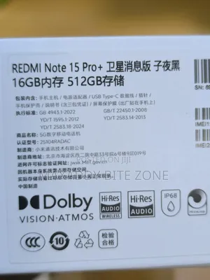 New Xiaomi Redmi Note 15 Pro+ 512 GB Black