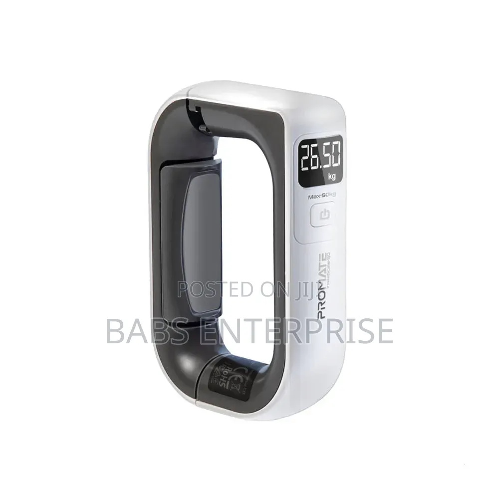 Promate Portable High-Accuracy Digital Luggage Scale Touch Screen LCD