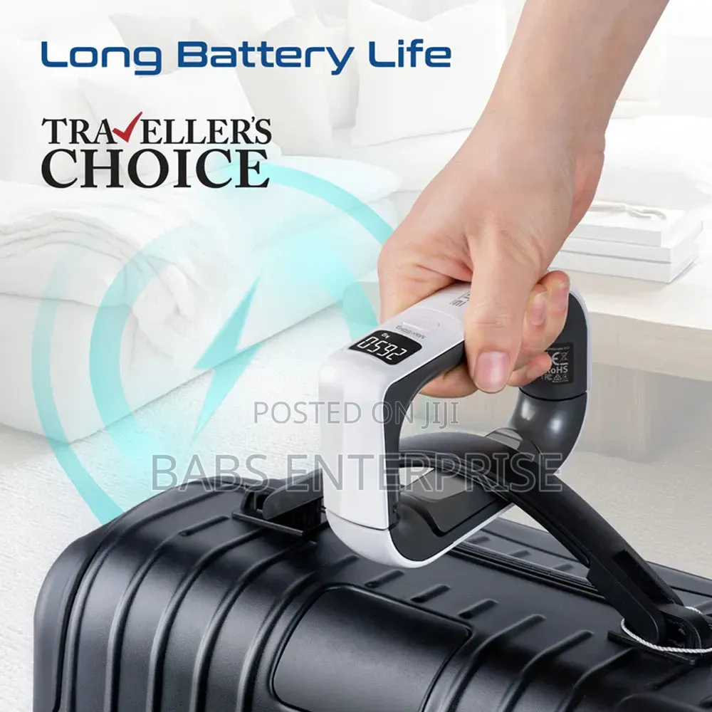 Promate Portable High-Accuracy Digital Luggage Scale Touch Screen LCD