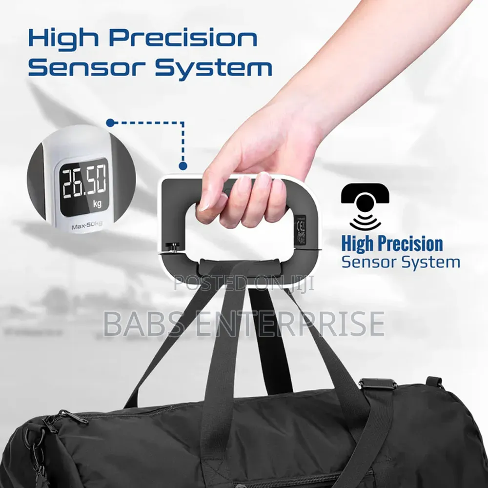 Promate Portable High-Accuracy Digital Luggage Scale Touch Screen LCD
