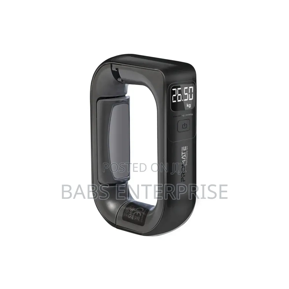 Promate Portable High-Accuracy Digital Luggage Scale Touch Screen LCD