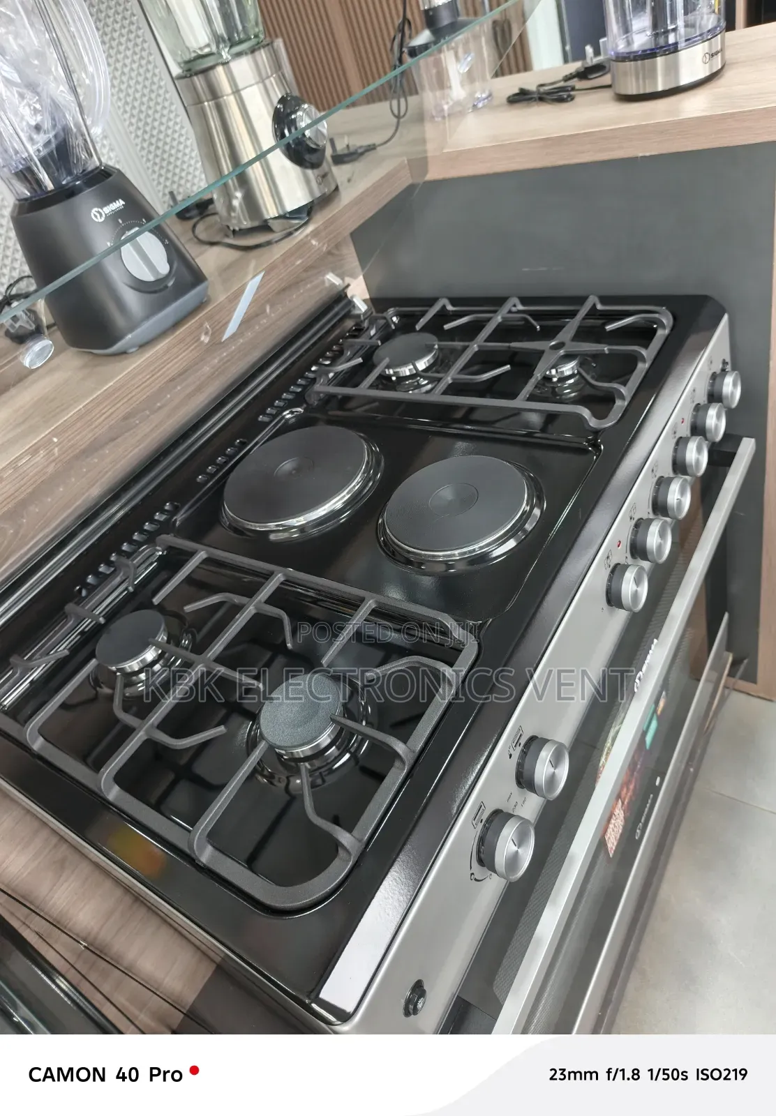 Sigma 90*60 6Burner(4Gas+ 2Electric) Cooker Oven + Grill + Ignition