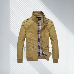 Solid Slim Bomber Jacket Men