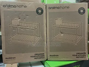 Oraimo Rackdrain Foldable Two-Tier Dish Rack With Guided Drainage