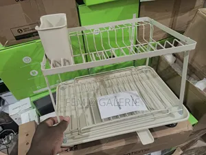 Oraimo Rackdrain Foldable Two-Tier Dish Rack With Guided Drainage