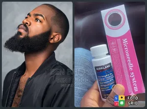 Kirkland Minoxidil and Derma Roller (Effective Hair and Beard Kit)