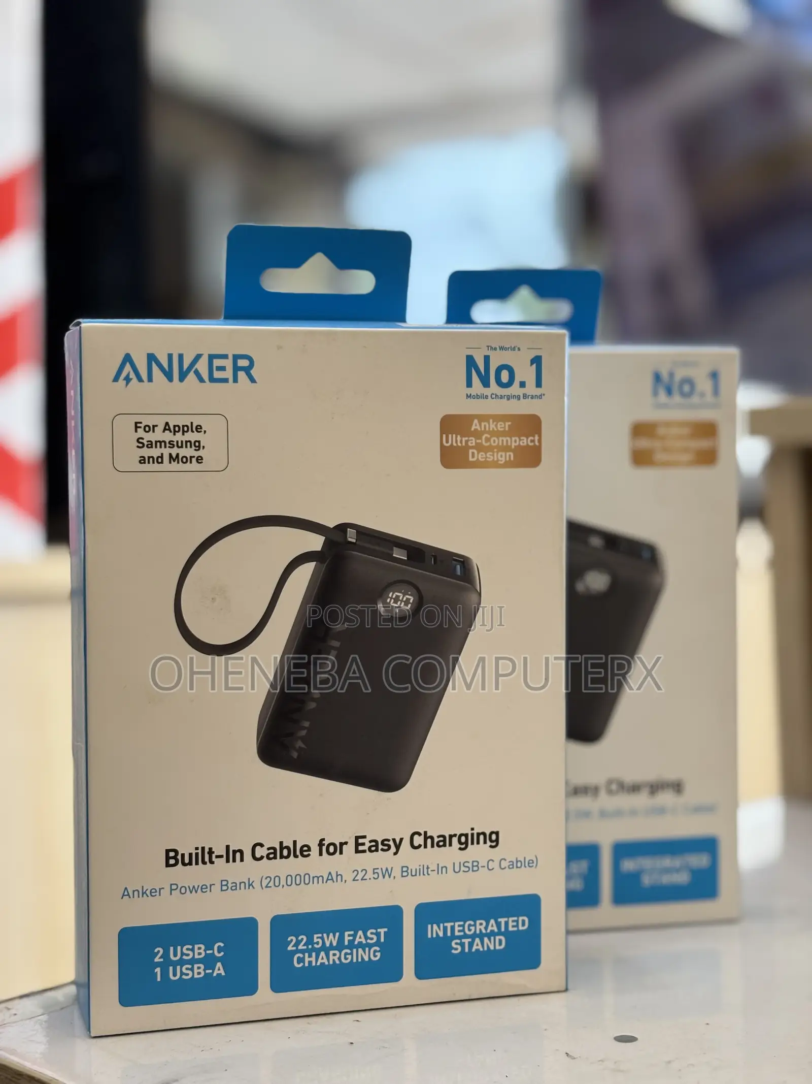 Anker Power Bank, 22.5w High-Speed Charging Portable