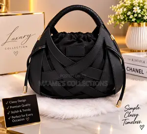 Luxury Classy Woven Handbag for Ladies With Top Handle (In a Box)