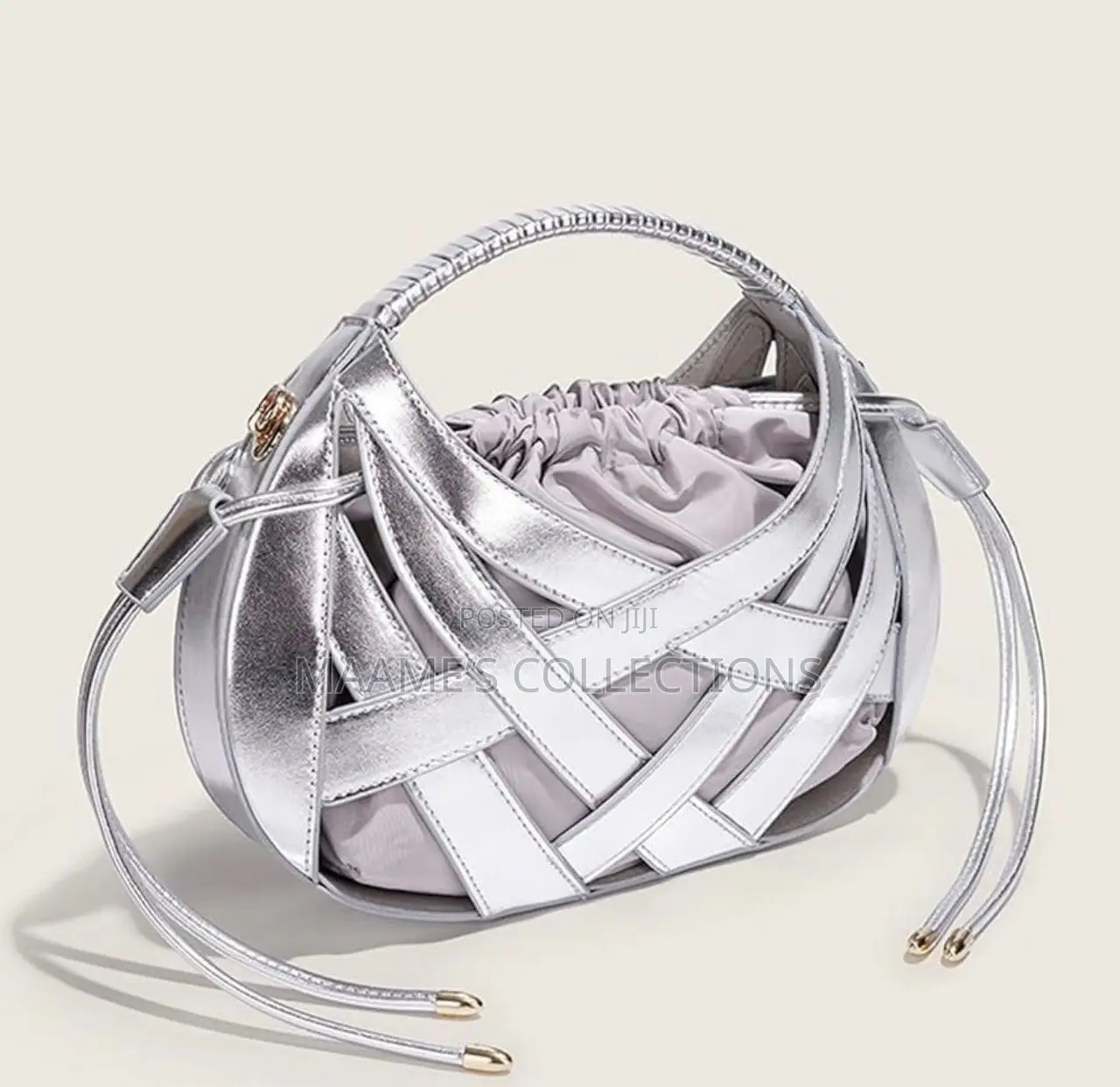 Luxury Classy Woven Handbag for Ladies With Top Handle (In a Box)