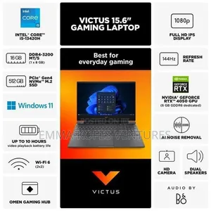 New Laptop HP Victus 15 16GB Intel Core i5 SSD 512GB