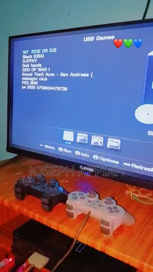 PS2 Game With 8 Games and 2 Game Pads