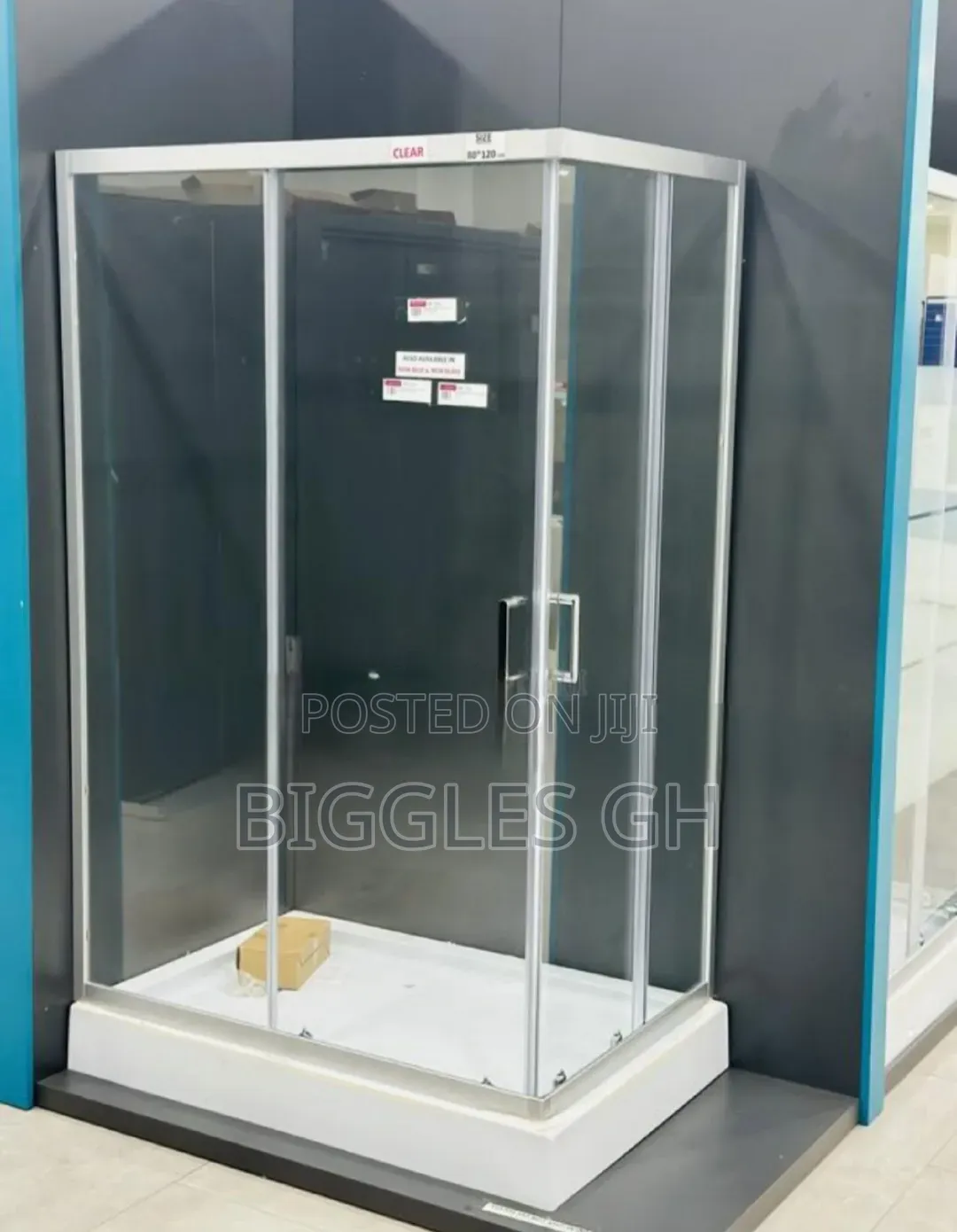 Clear Glass Shower Cubicle- 120×80
