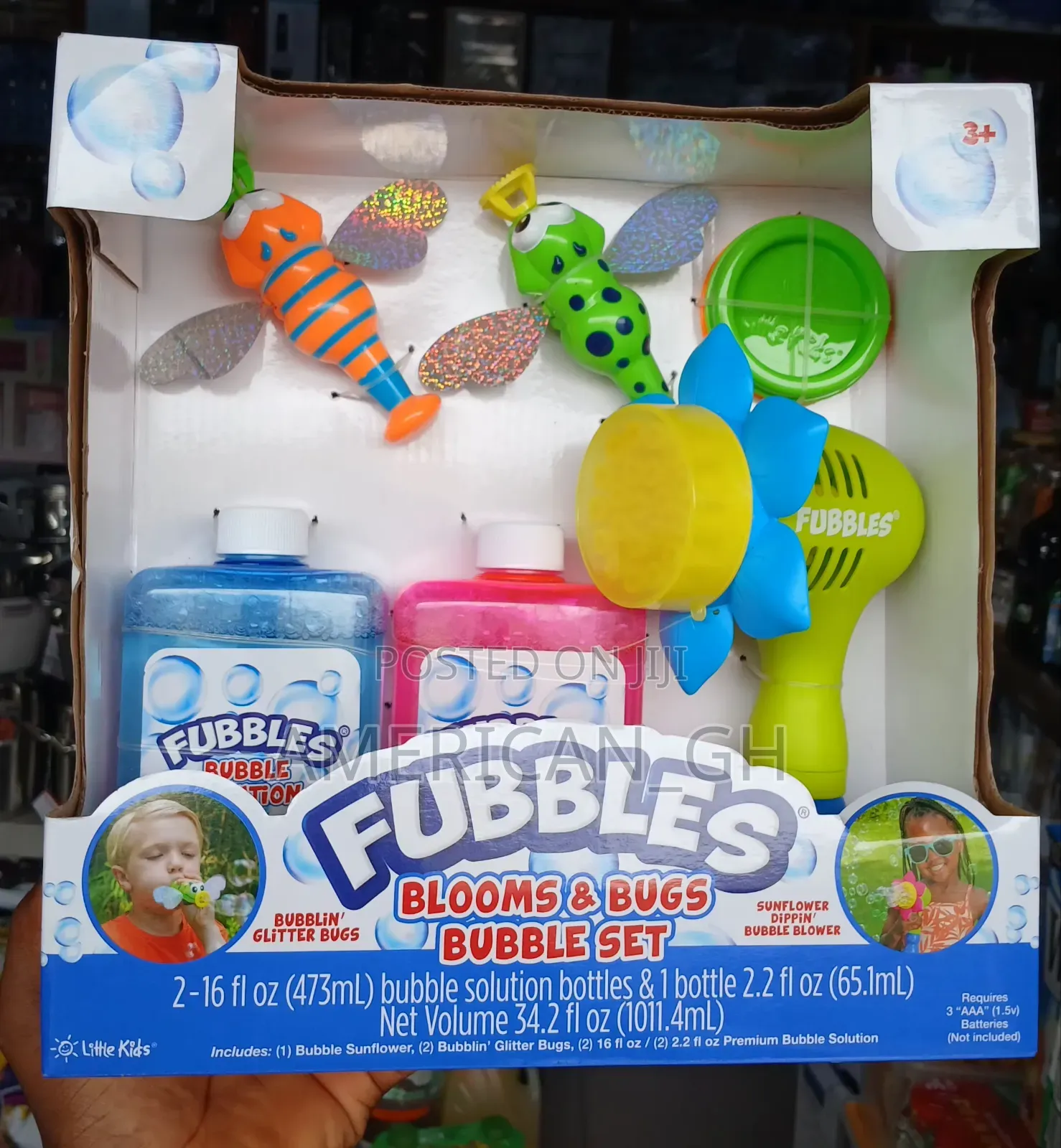 Fubbles Blooms and Bugs Bubble Set