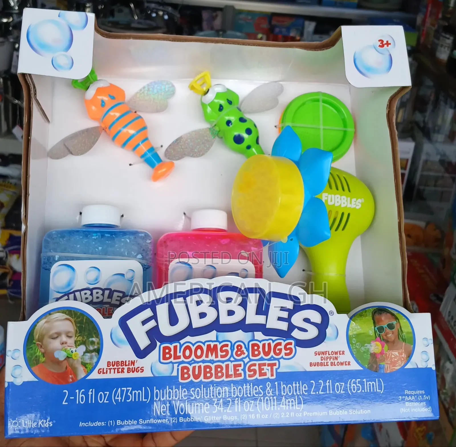 Fubbles Blooms and Bugs Bubble Set