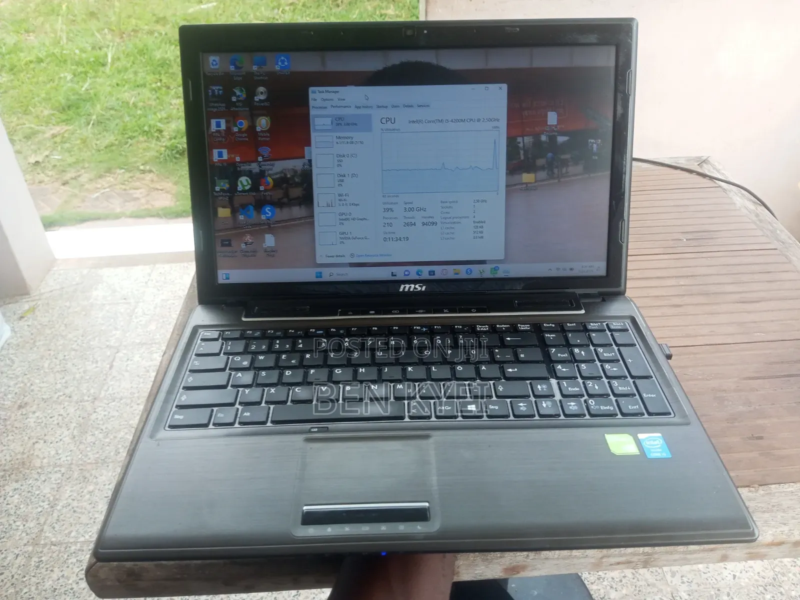 Laptop MSI CX61 2OC 12GB Nvidia SSD 128GB
