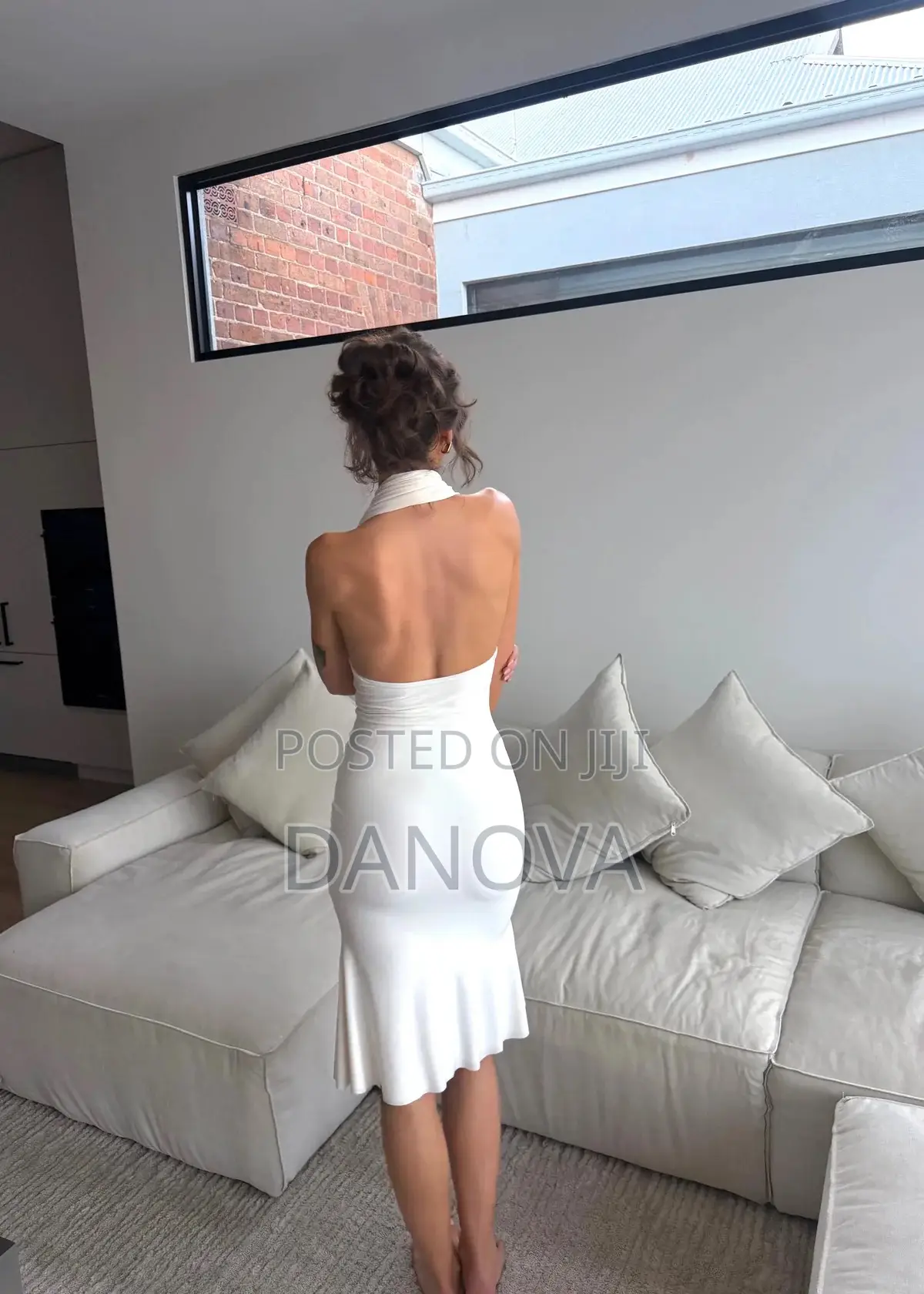 Halter Neck Midi Dress