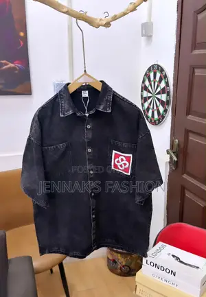 Solid Washed Vintage Jeans Shirts