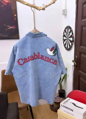 Solid Washed Vintage Jeans Shirts