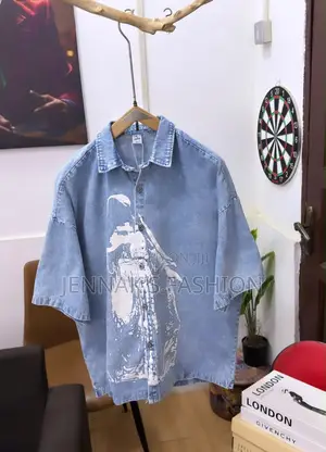 Solid Washed Vintage Jeans Shirts