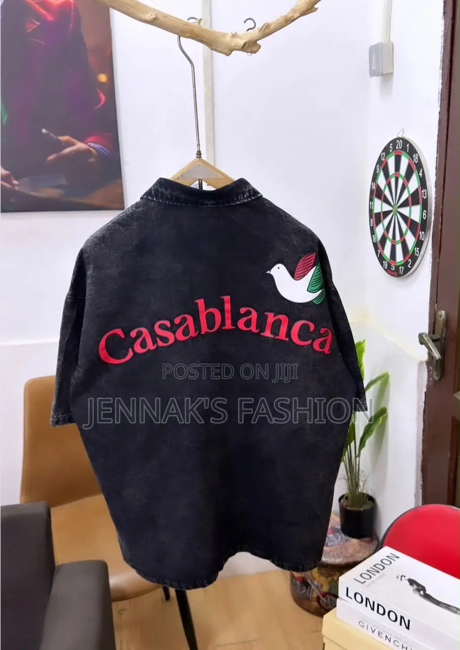 Solid Washed Vintage Jeans Shirts