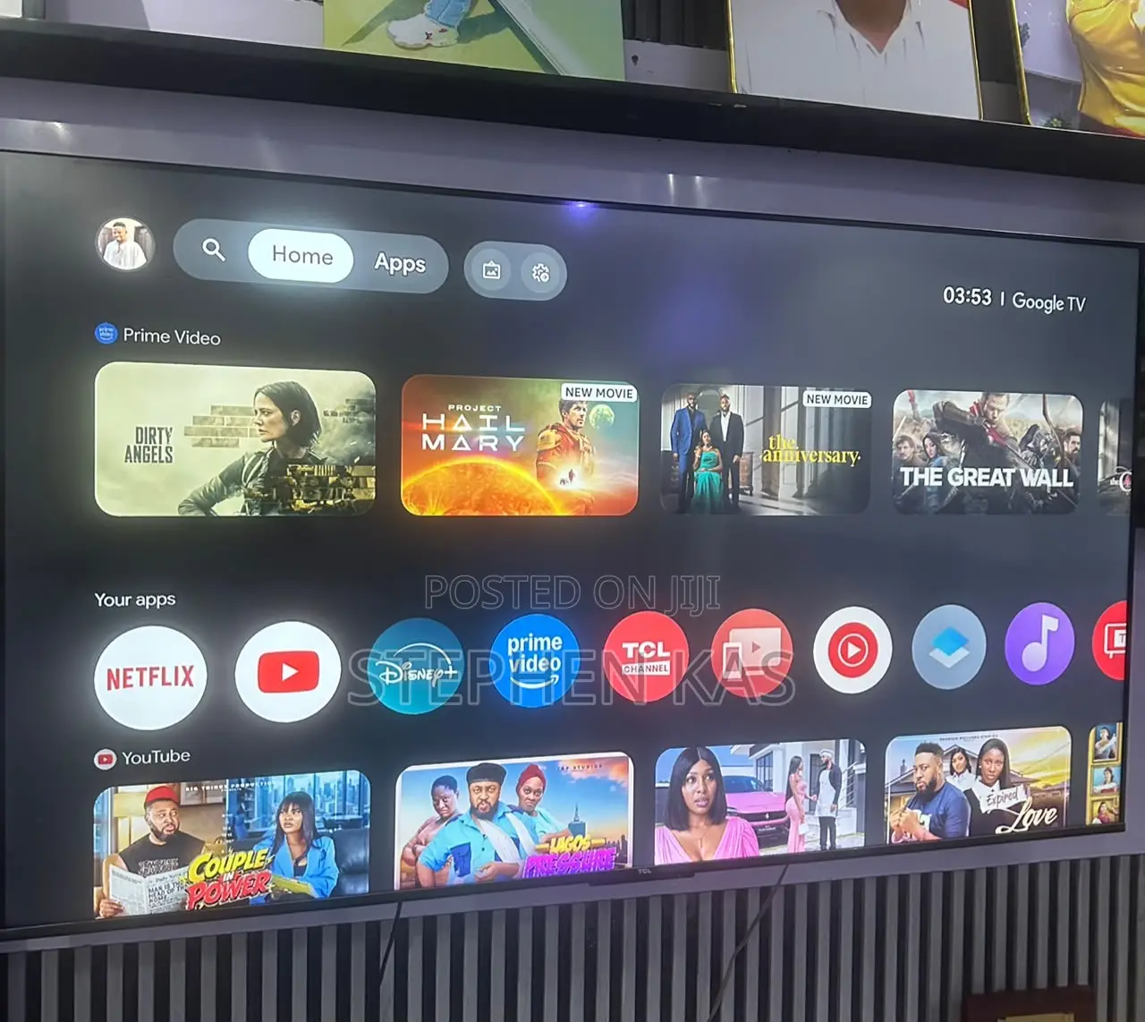 TCL QLED 65” Inches Smart TV