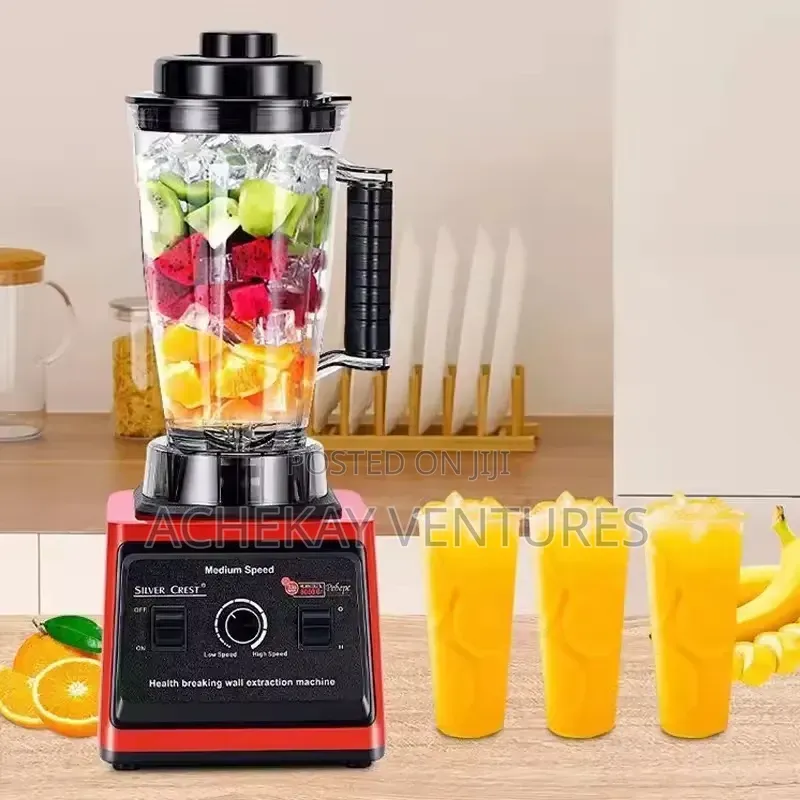 Silver Crest 4L Commercial Blender Build for Powerful Use