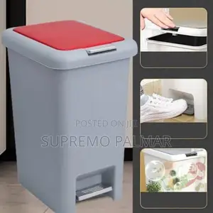 10 Liter Plastic Step-on Dustbin With Double Cover