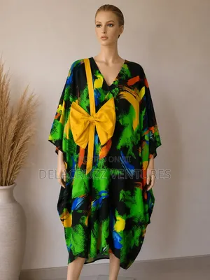 Ankara African Print Short Bubu Dress