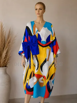 Ankara African Print Short Bubu Dress
