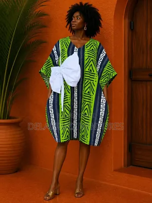 Ankara African Print Short Bubu Dress