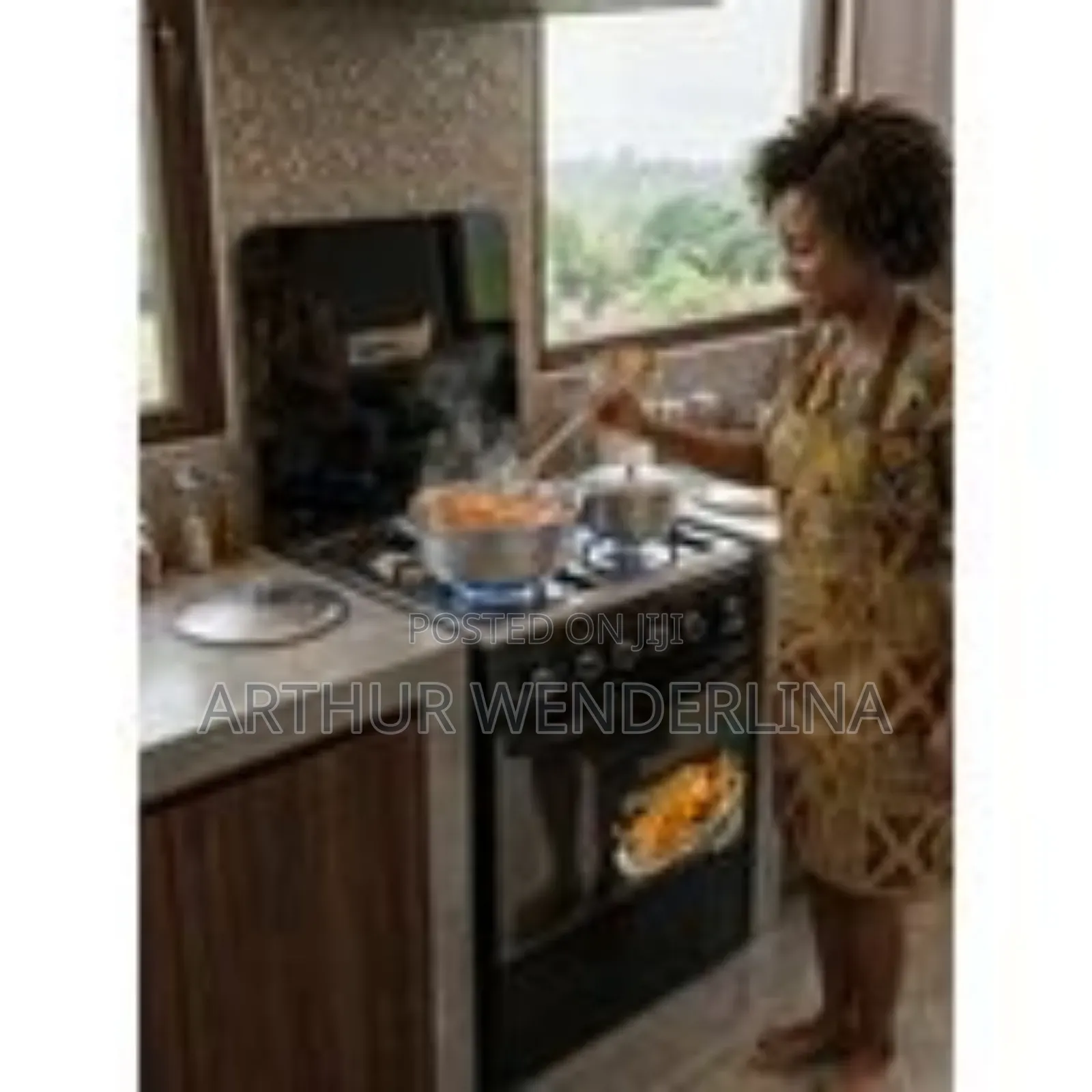 German Plus 50X50 4- Burner Gas Cooker With Oven Grill