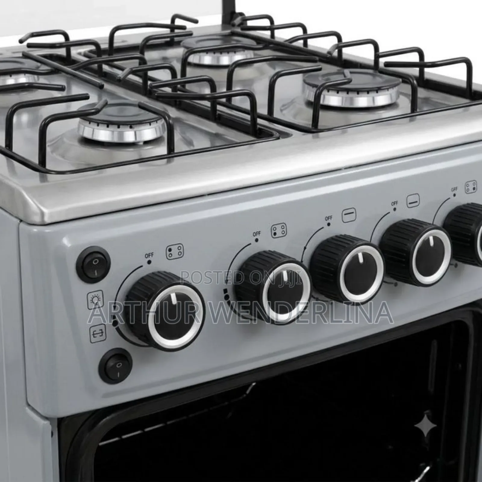 German Plus 50X50 4- Burner Gas Cooker With Oven Grill