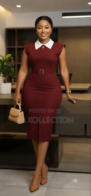 Fleurora Women's Fitted Office Dress