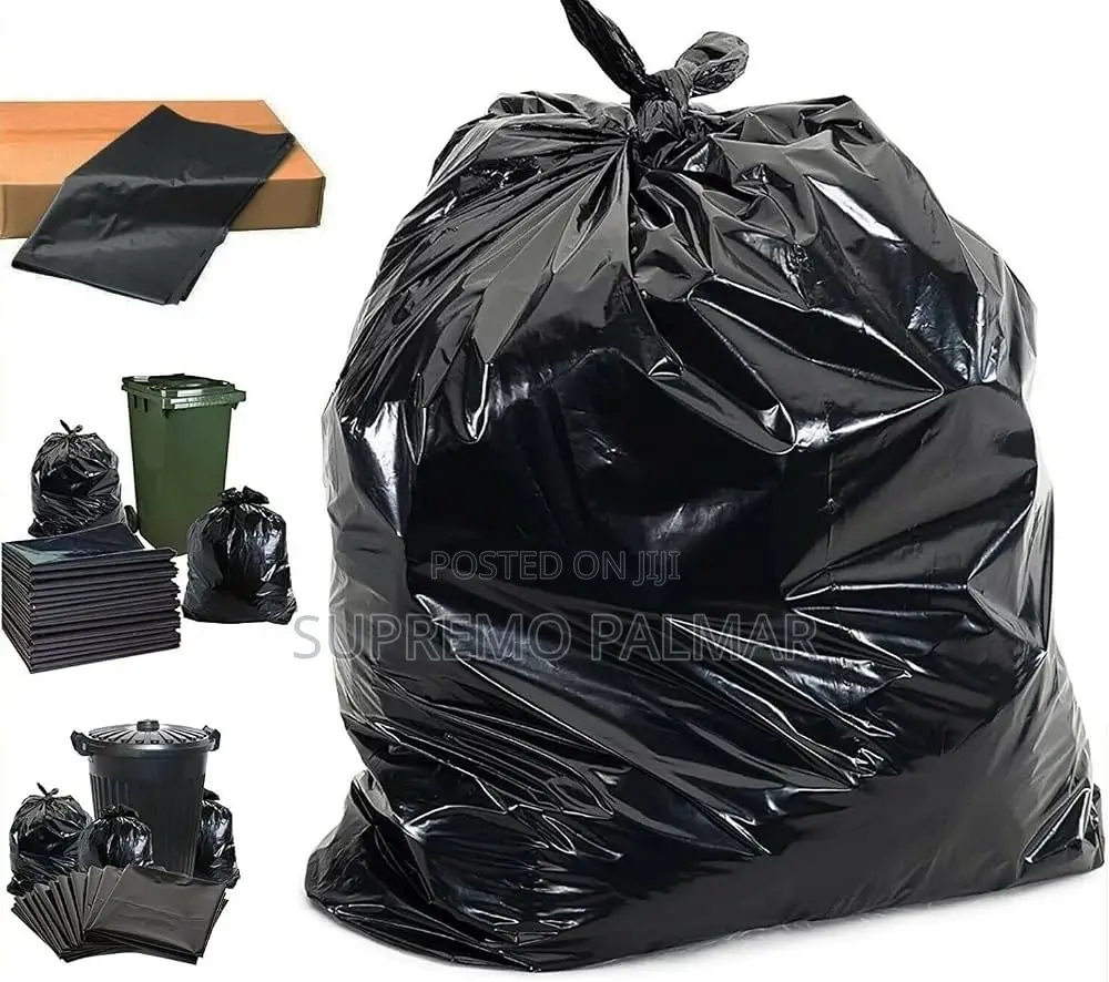 240 Liters Dustbin Liner-Black (Extra Large), 20 Pieces/Pack