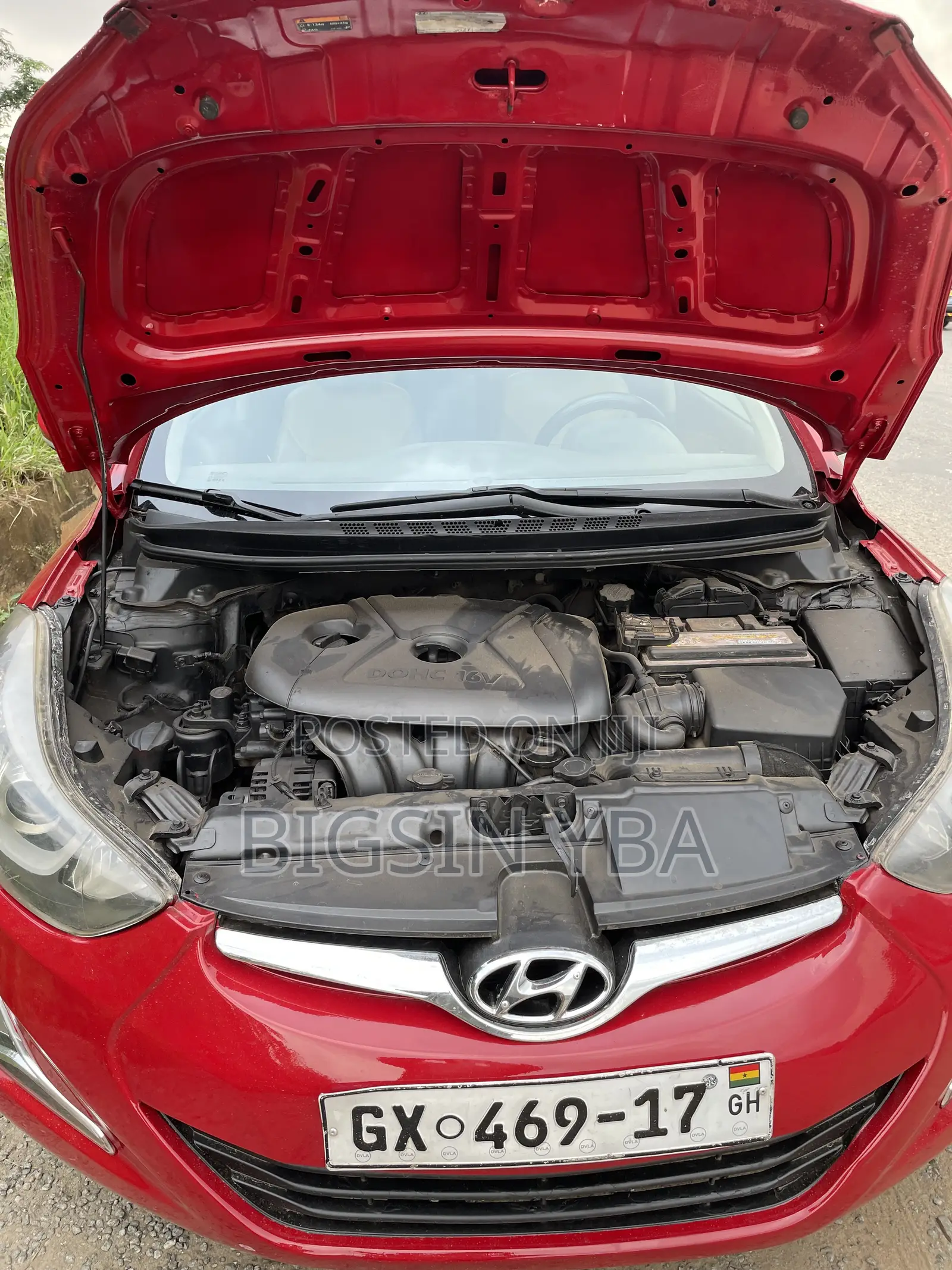Hyundai Elantra Limited 4dr Sedan (1.8L 4cyl 6A) 2015 Red