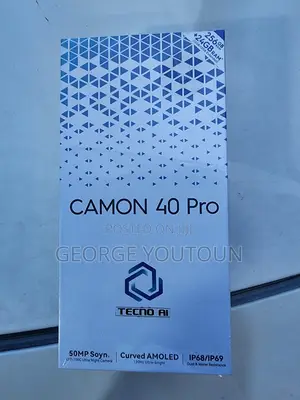 New Tecno Camon 40 Pro 5G 256 GB Black