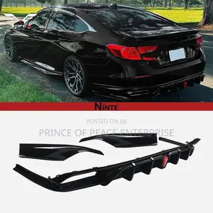 Honda Accord 2018 2019 Back Bumper Diffuser With Led Light