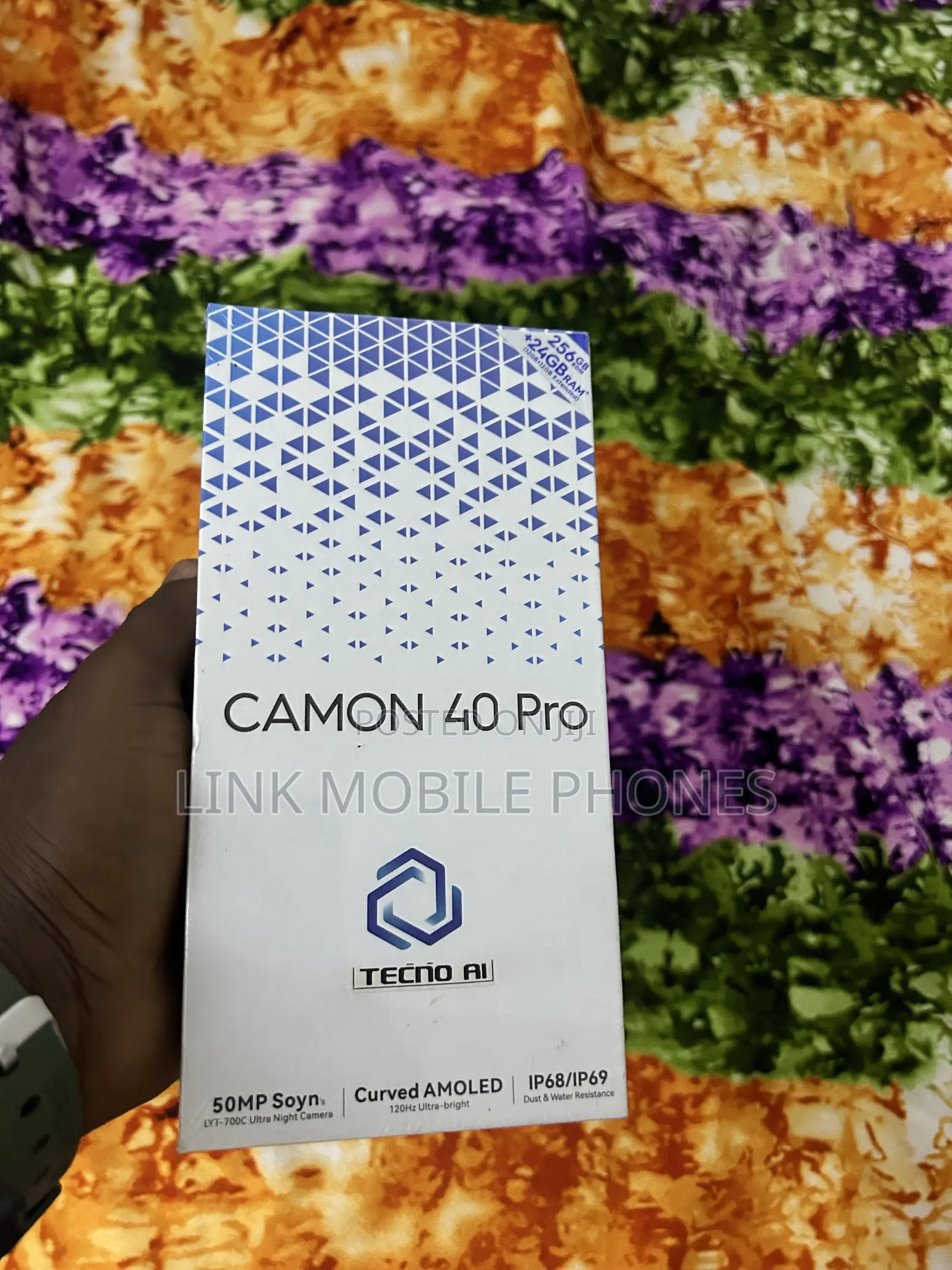 New Tecno Camon 40 Pro 4G 256 GB Blue