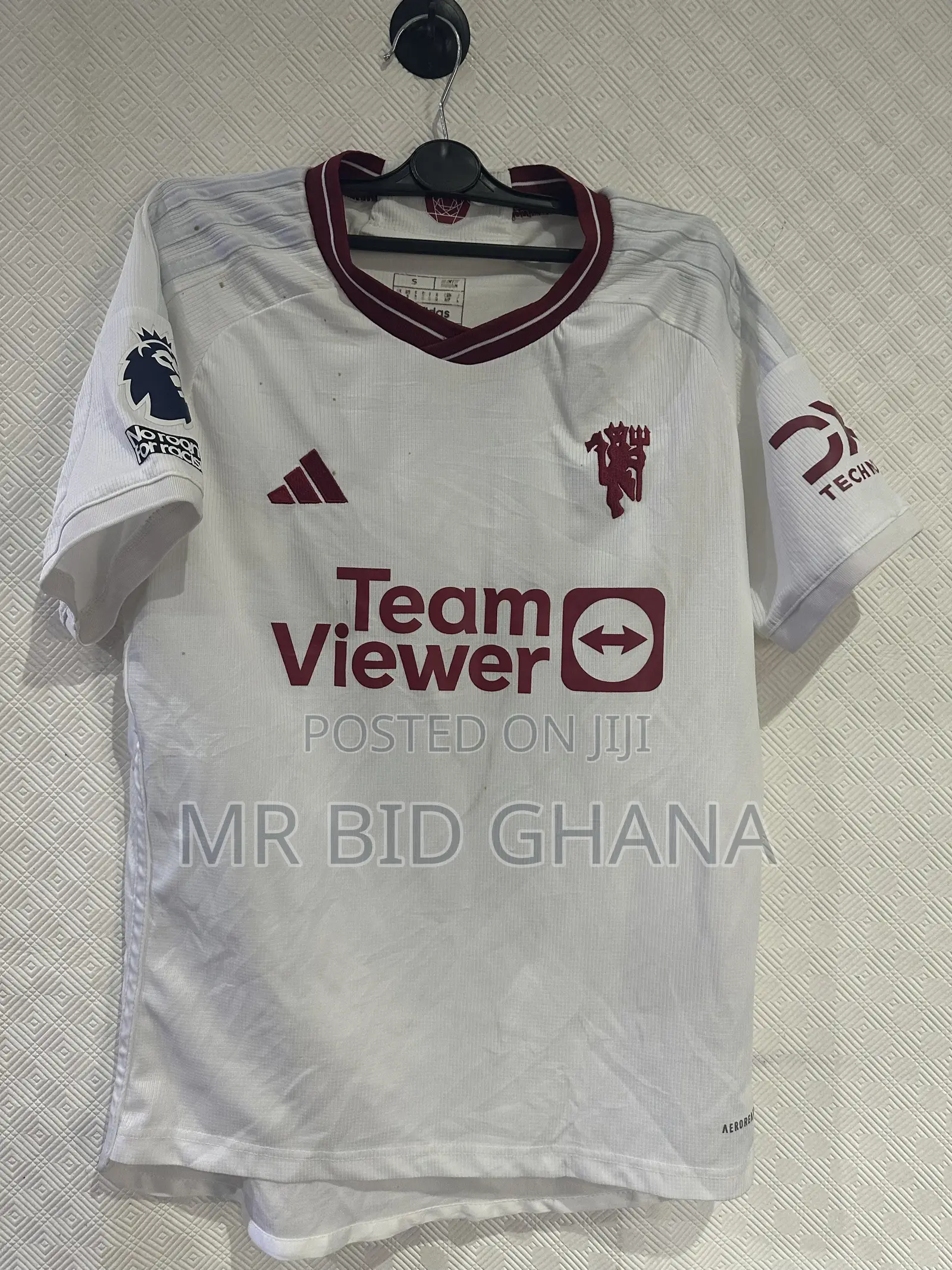 Original Manchester United 2023/24 White Third Jersey – Size S