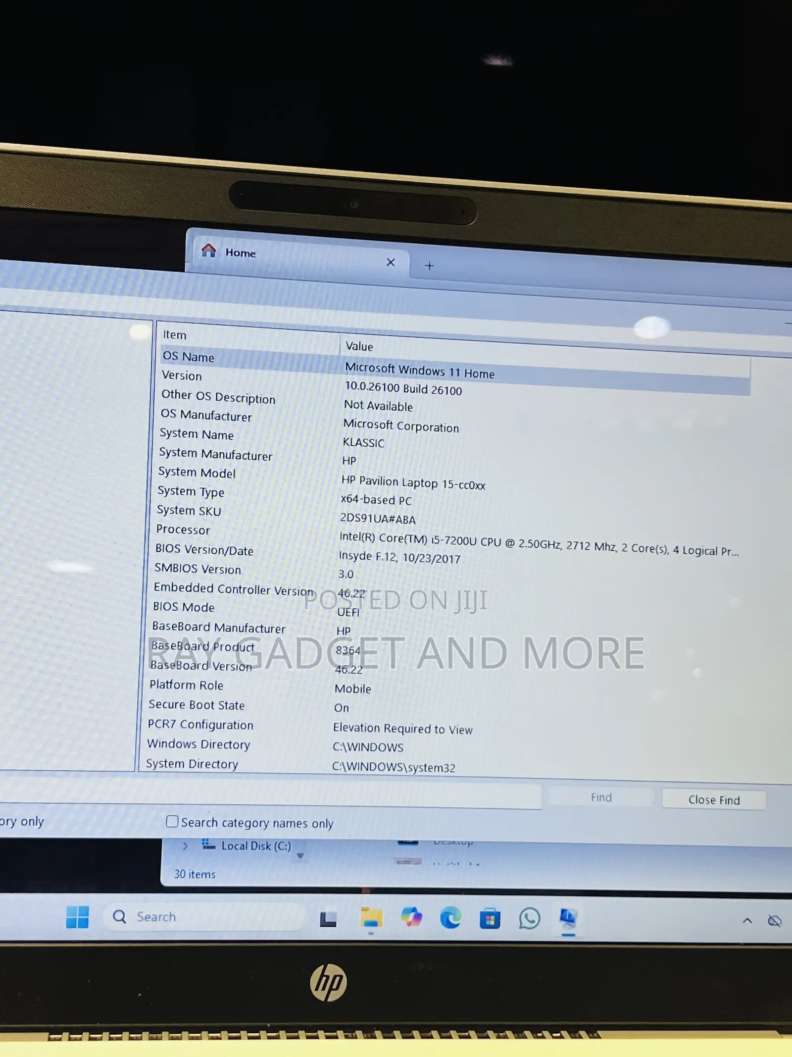 Laptop HP 15 8GB Intel Core i5 SSD 128GB