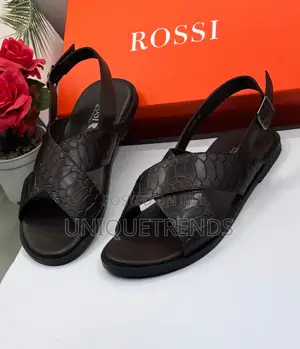 Executive Rossi Men’s Leather Sandals (Browns)