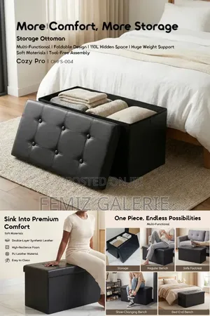 Oraimo Cozy Pro 110L Space Foldable Storage Ottoman
