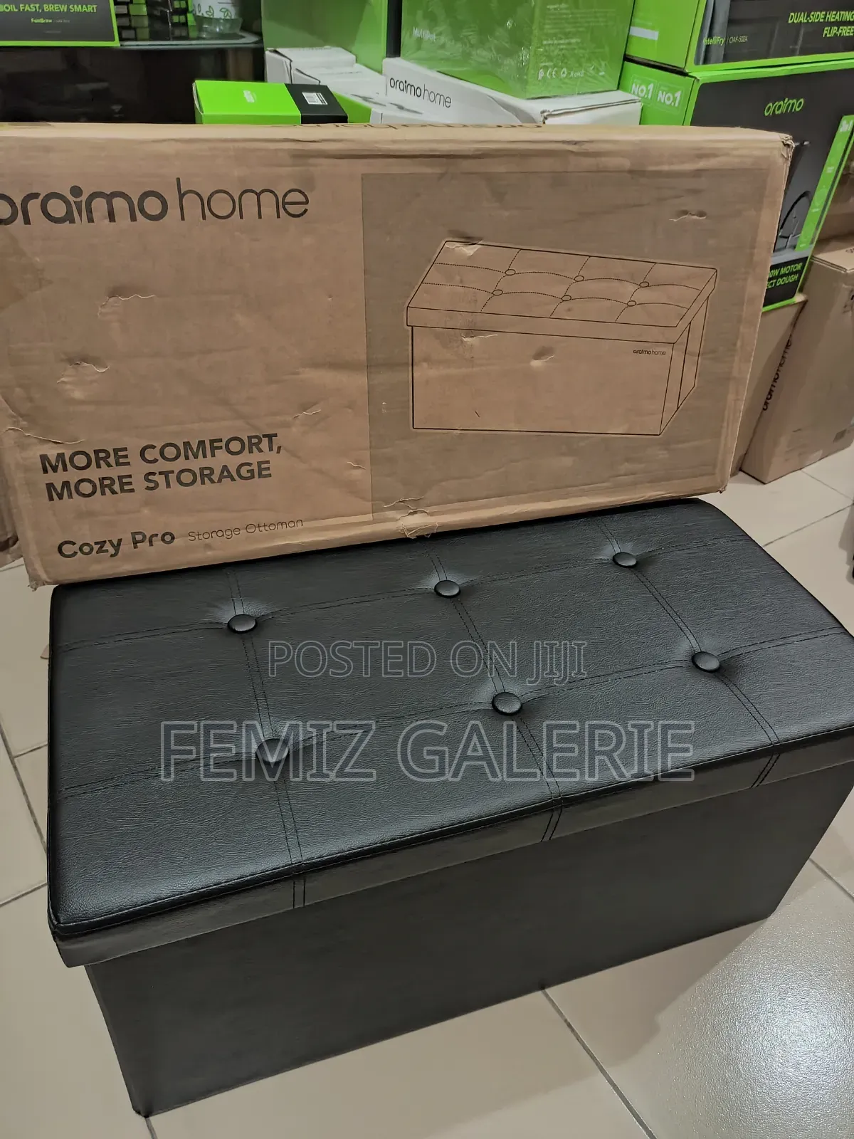 Oraimo Cozy Pro 110L Space Foldable Storage Ottoman
