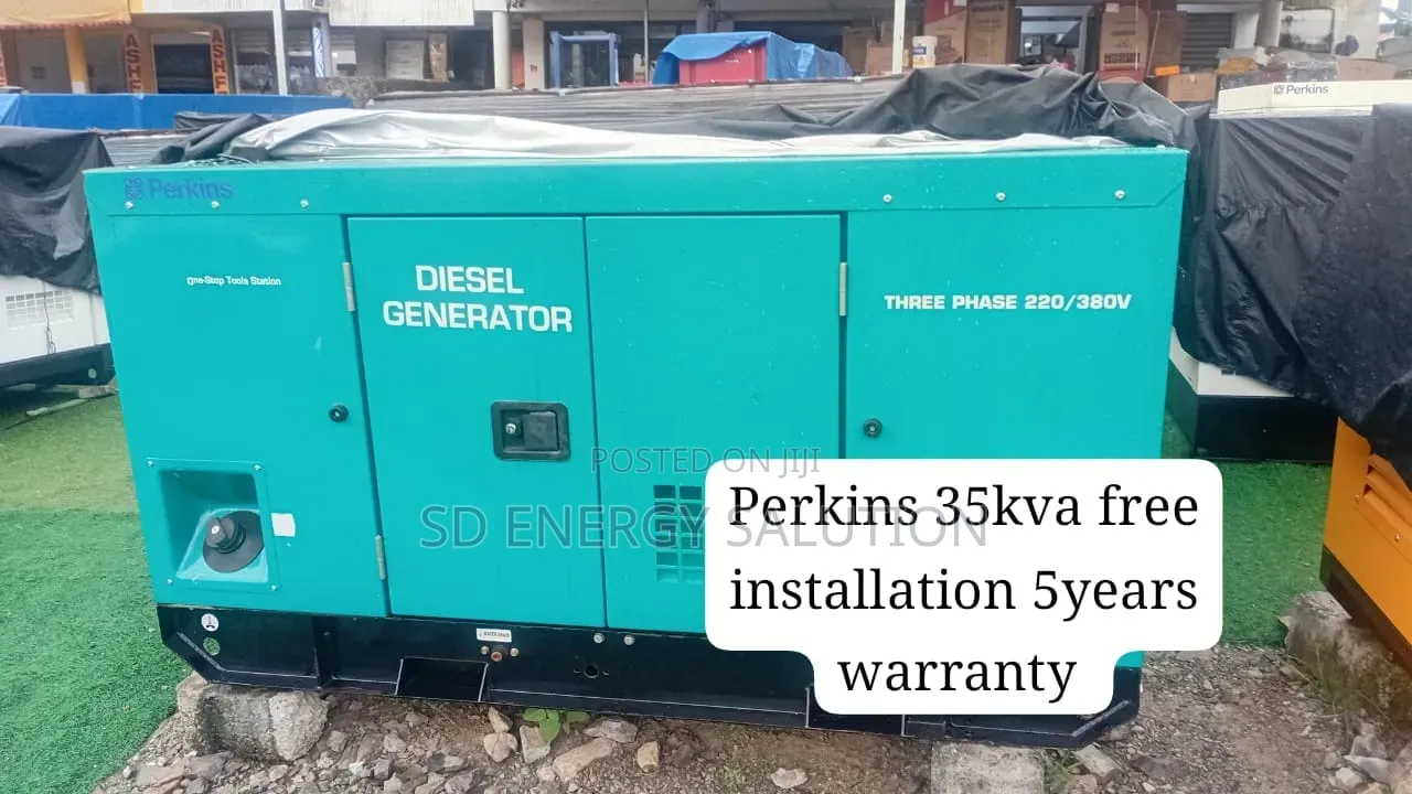 Heavy Duty Perkins 35kVA Diesel Generator Available
