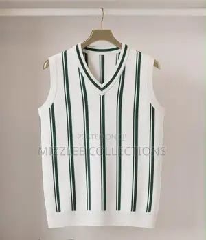 Men Stripe Vest in M-2xl