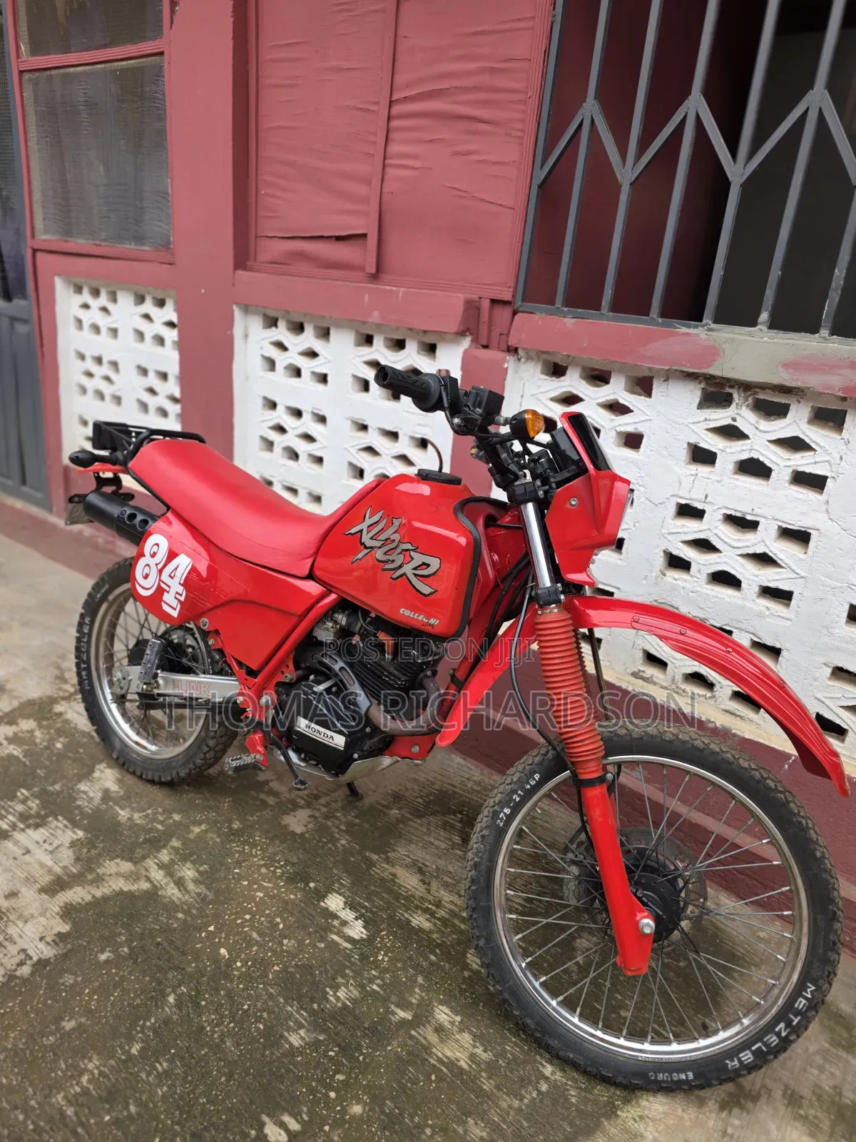 Honda XL 125 1980 Red