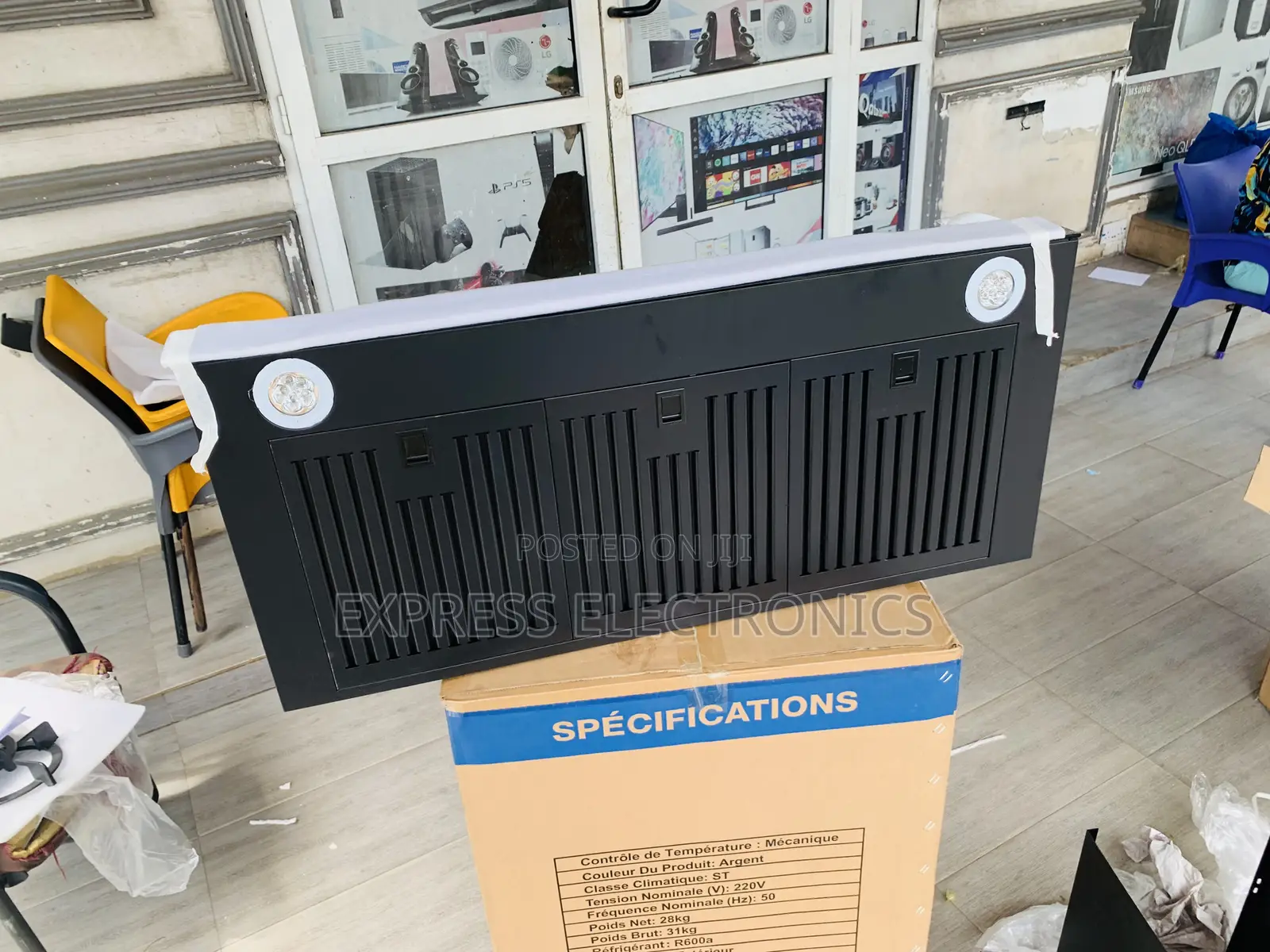 90CM Black Built in Heat Extractor Kenwood