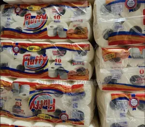 Fluffy Toilet Roll Bag, 70 Pieces/Bag – 7 Packs of 10 Rolls