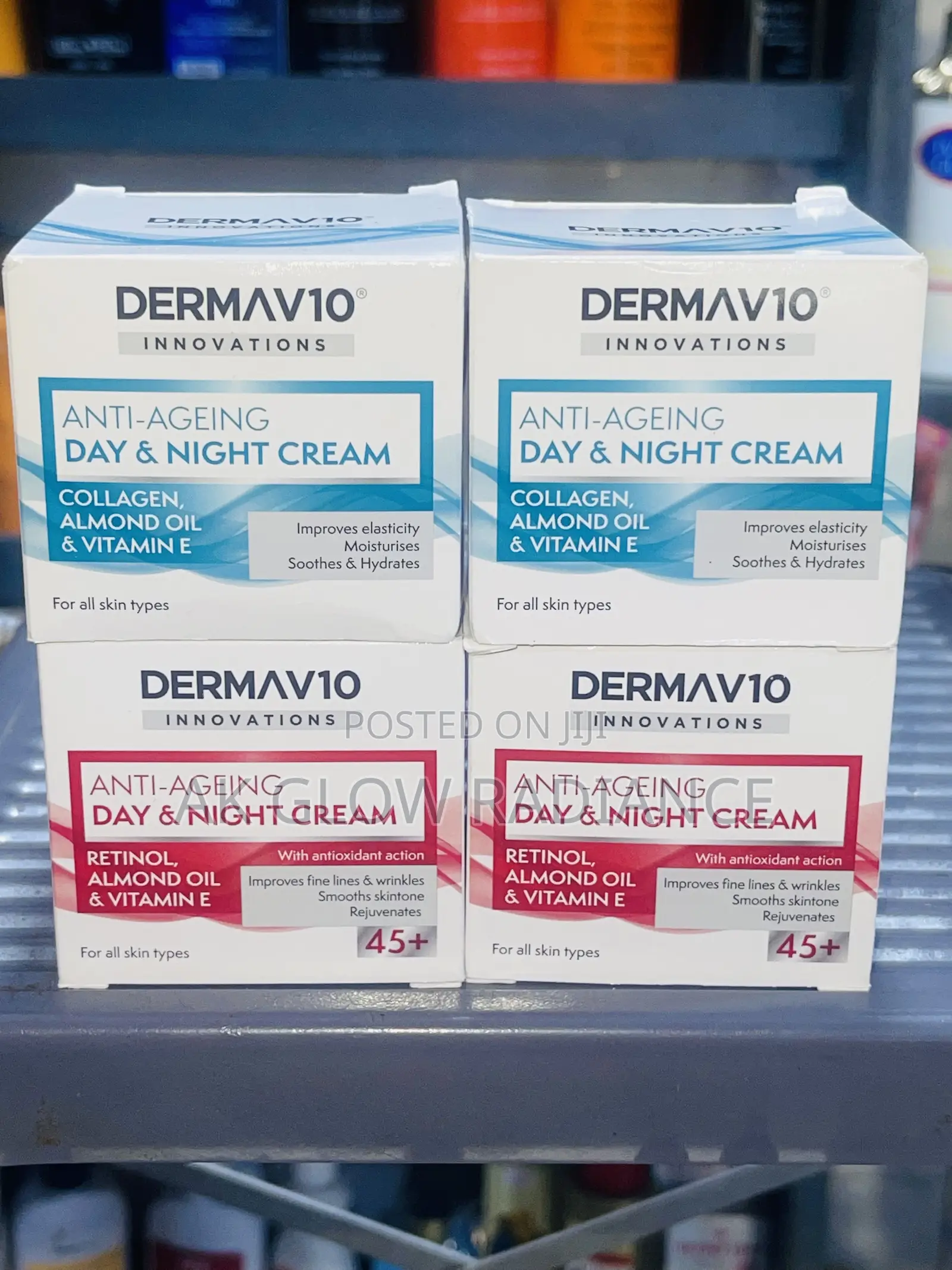 Dermav10 Anti Aging Day Night Face Cream